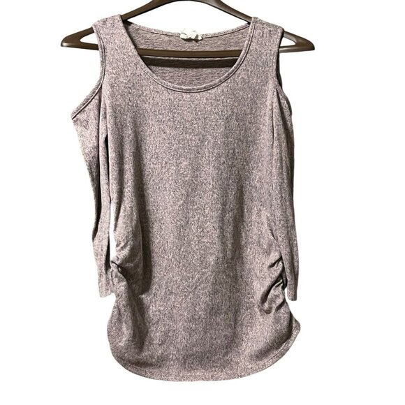 Ember Womens Measured Sweater Open Sleeves Runched Preppy‎ Cabincore Casual City - Picture 1 of 8